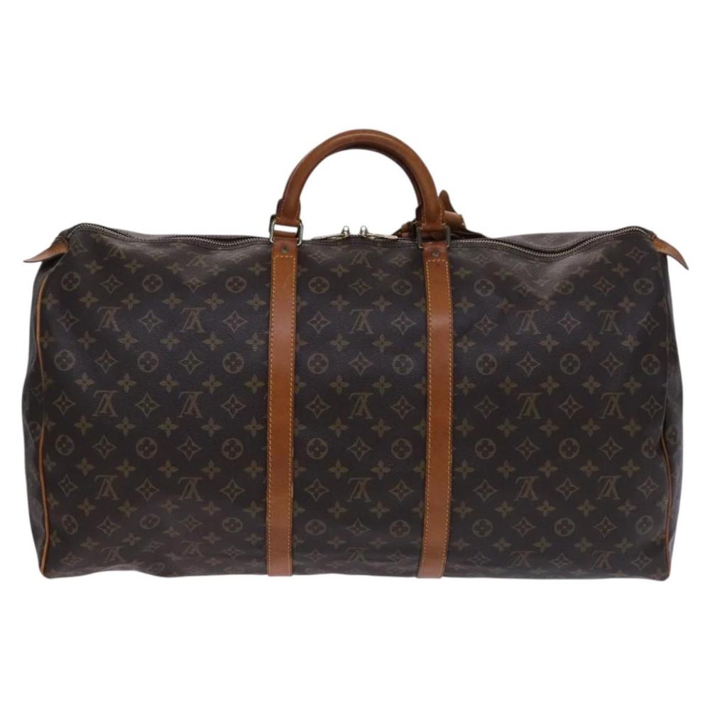 Brown Canvas Louis Vuitton Keepall