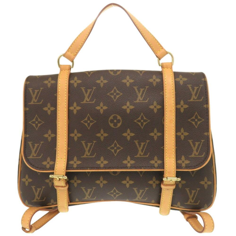 Brown Canvas Louis Vuitton Backpack