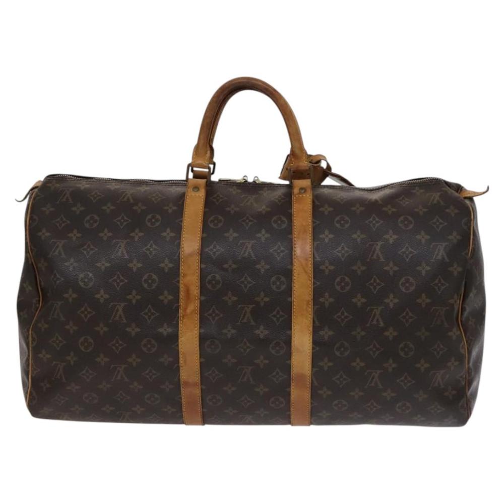 Brown Canvas Louis Vuitton Keepall