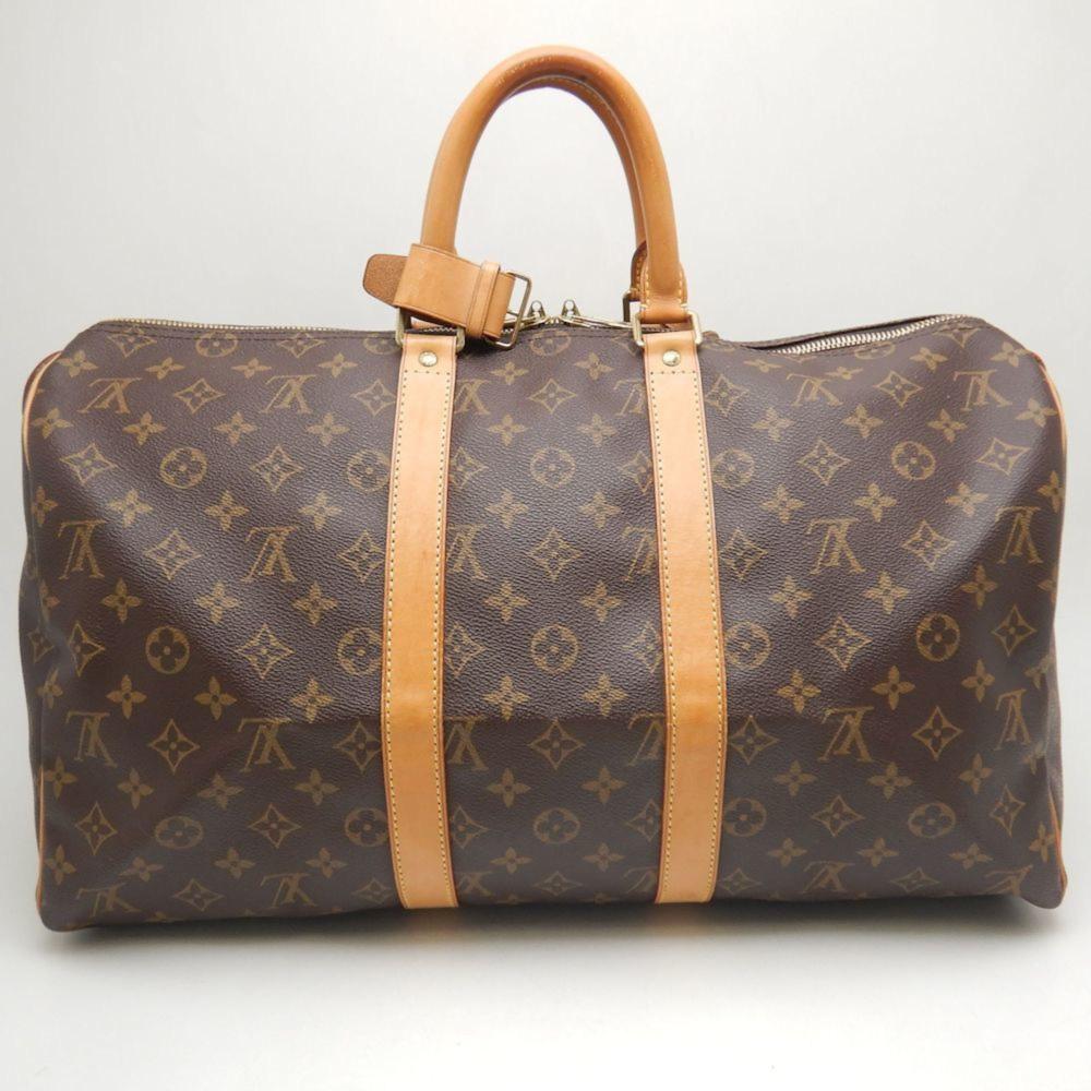 Brown Canvas Louis Vuitton Keepall
