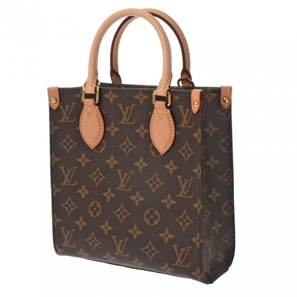 Brown Canvas Louis Vuitton Sac Plat