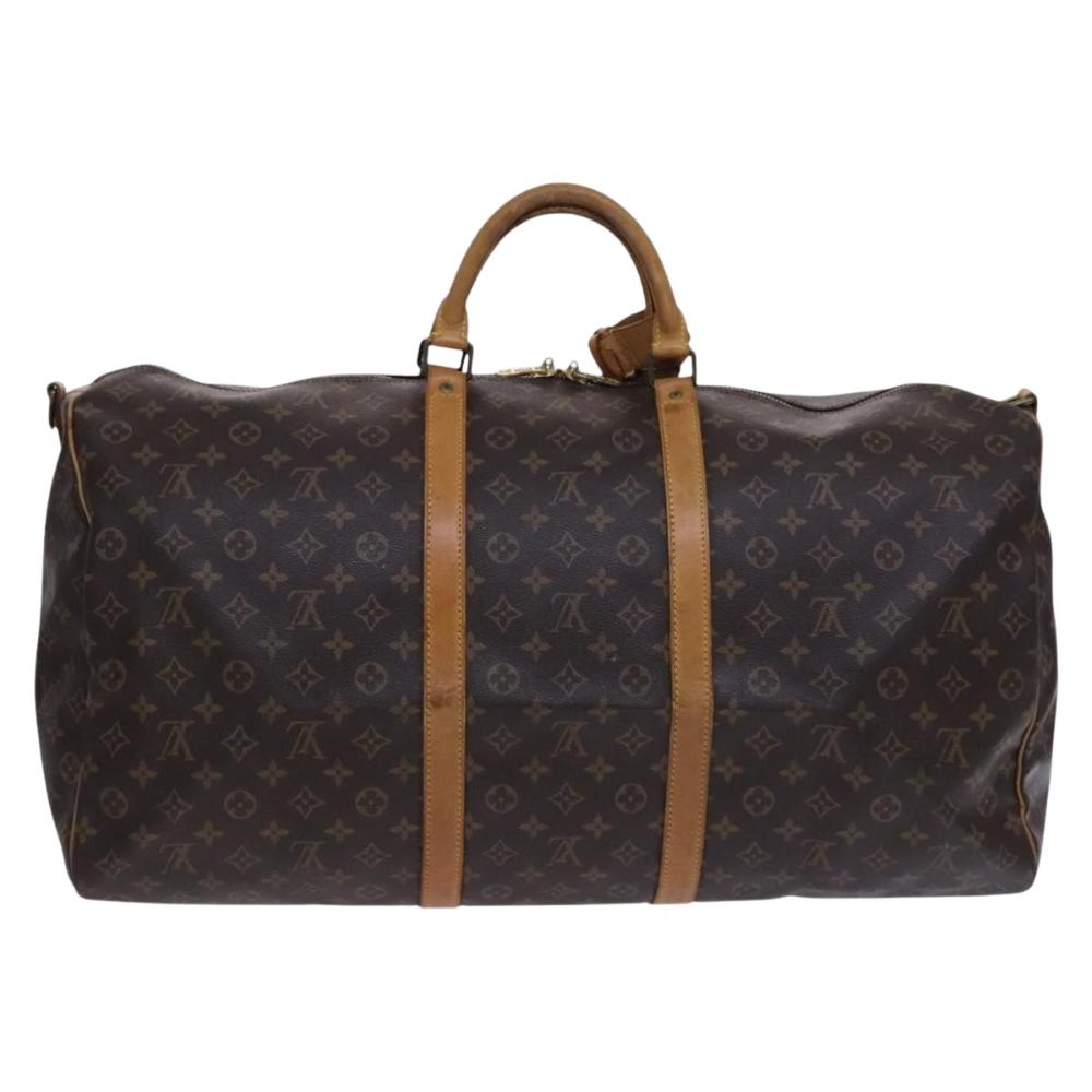 Brown Canvas Louis Vuitton Keepall