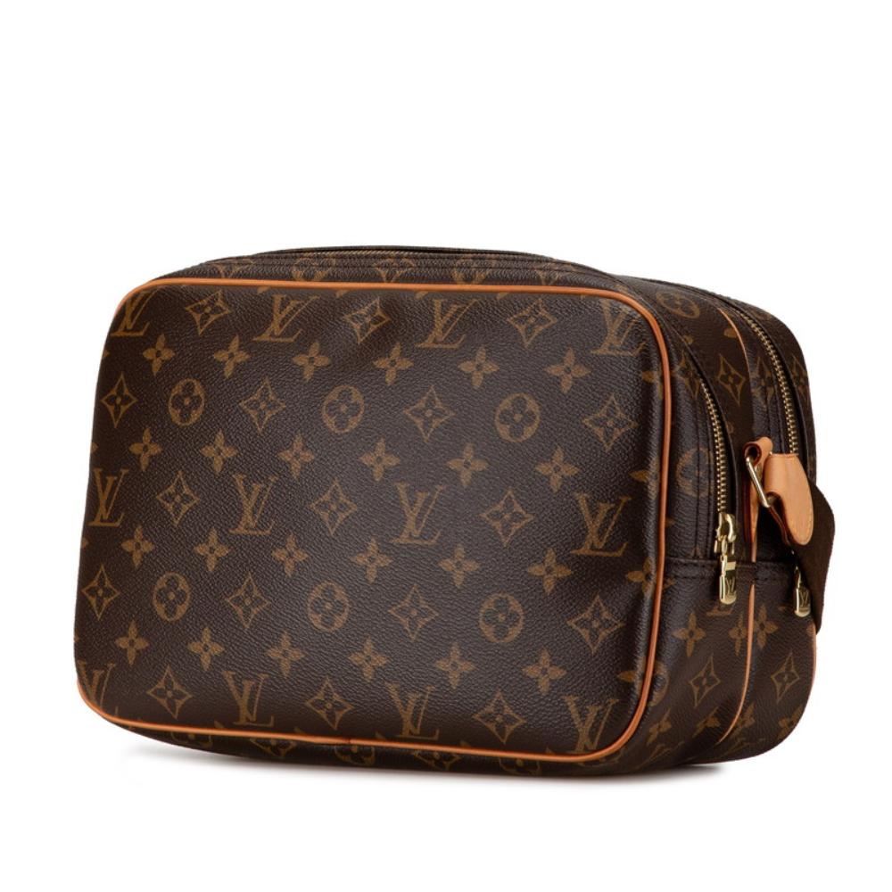 Brown Canvas Louis Vuitton Reporter