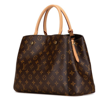 Brown Canvas Louis Vuitton Montaigne