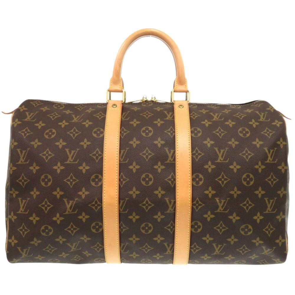 Brown Canvas Louis Vuitton Keepall
