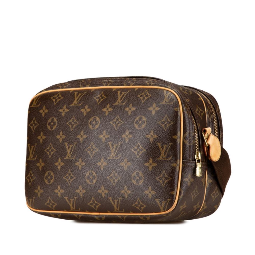 Brown Canvas Louis Vuitton Reporter