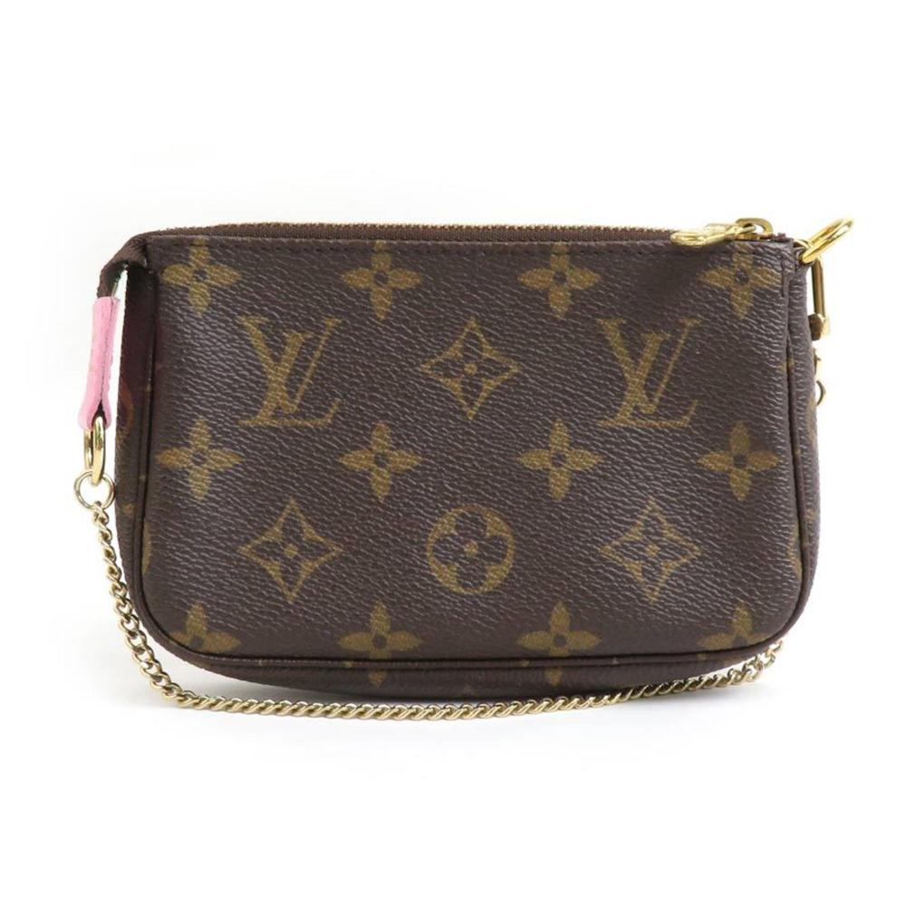 Brown Canvas Louis Vuitton Pochette Accessoires