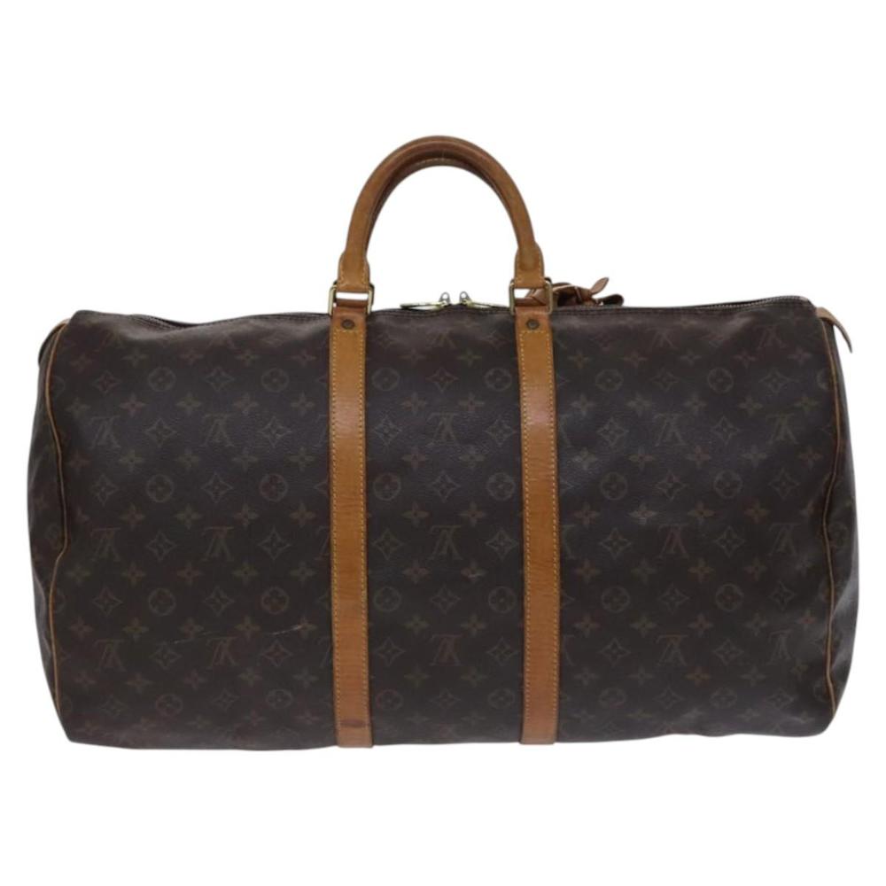 Brown Canvas Louis Vuitton Keepall