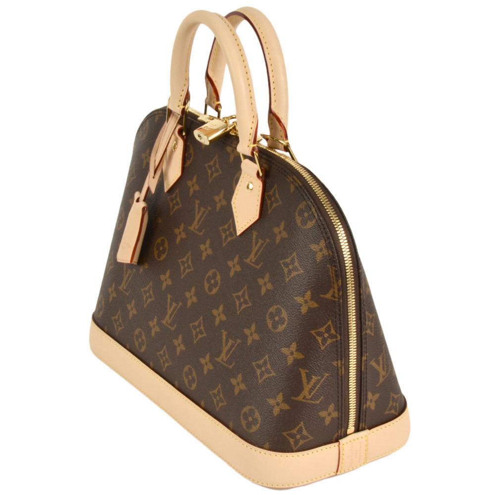 Brown Canvas Louis Vuitton Alma