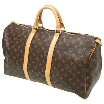 Brown Canvas Louis Vuitton Keepall