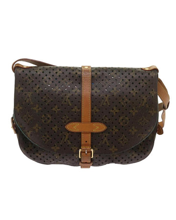 Brown Canvas Louis Vuitton Saumur