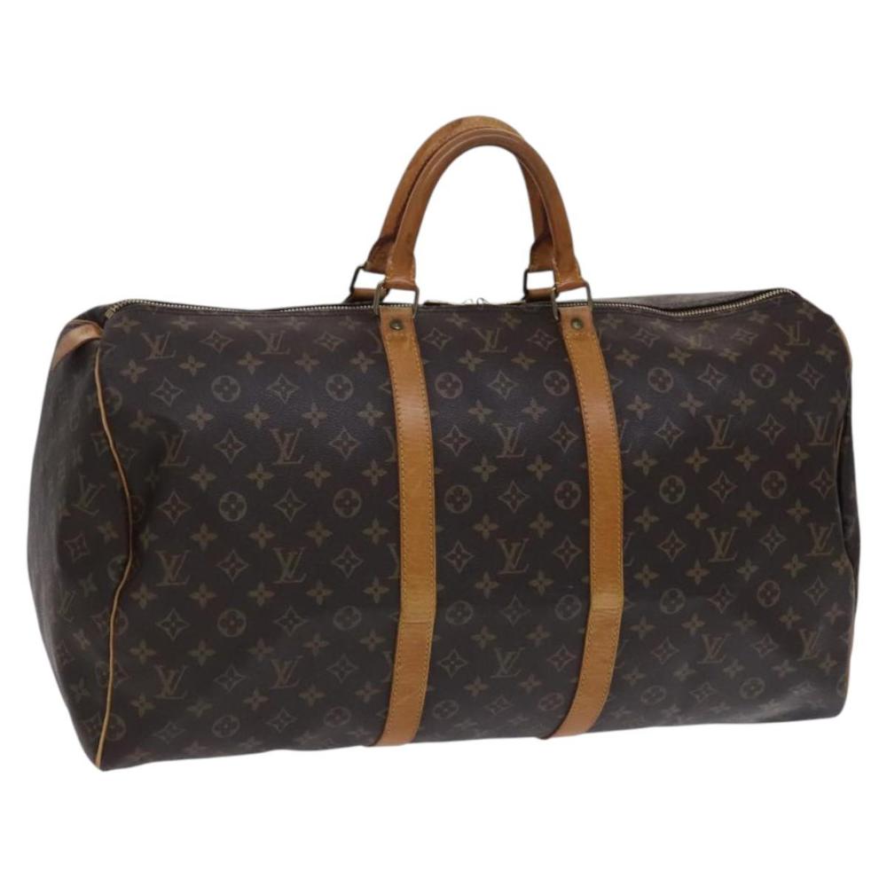 Brown Canvas Louis Vuitton Keepall