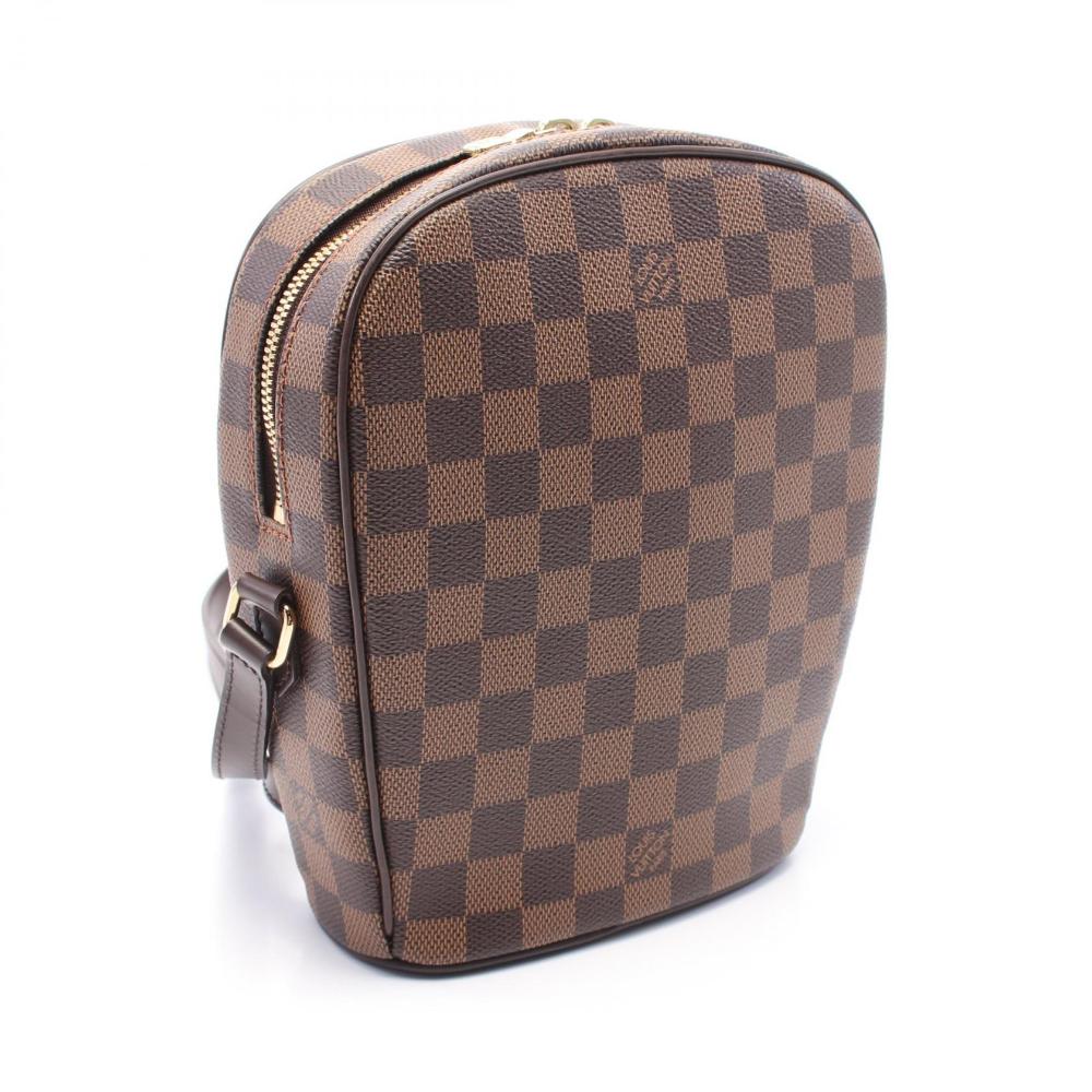 Brown Canvas Louis Vuitton Damier Ebene Ipanema
