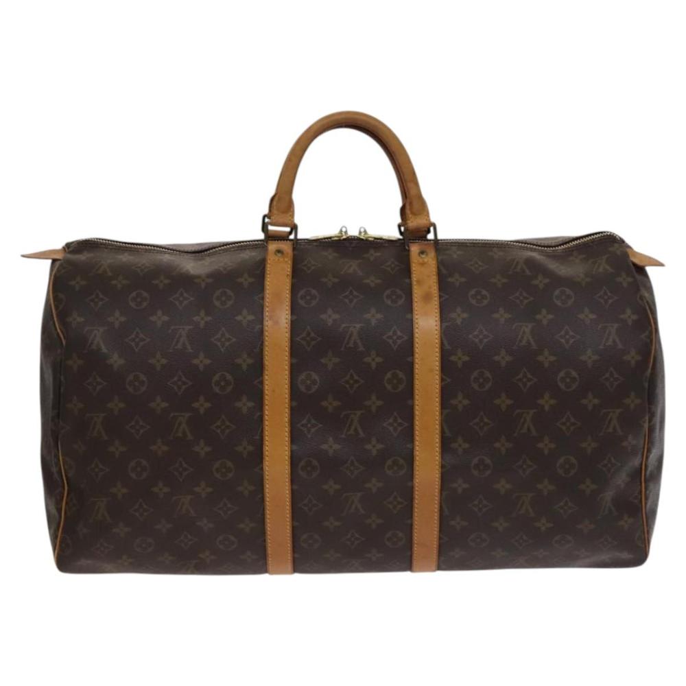 Brown Canvas Louis Vuitton Keepall