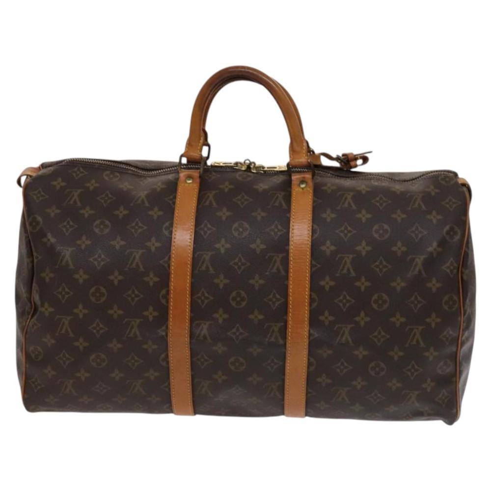 Brown Canvas Louis Vuitton Keepall