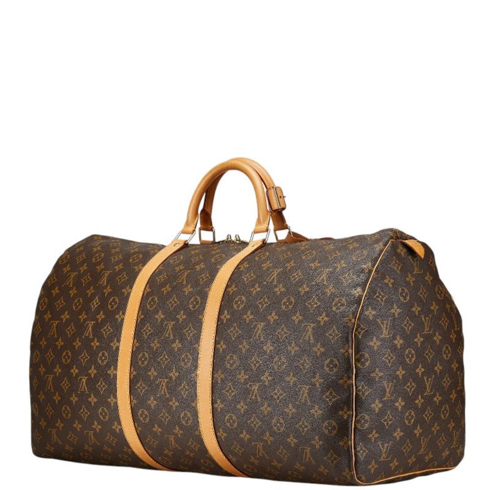 Brown Canvas Louis Vuitton Keepall