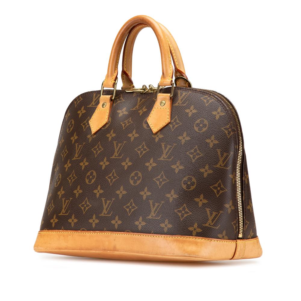Brown Canvas Louis Vuitton Alma