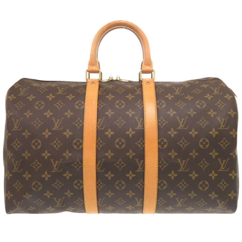 Brown Canvas Louis Vuitton Keepall