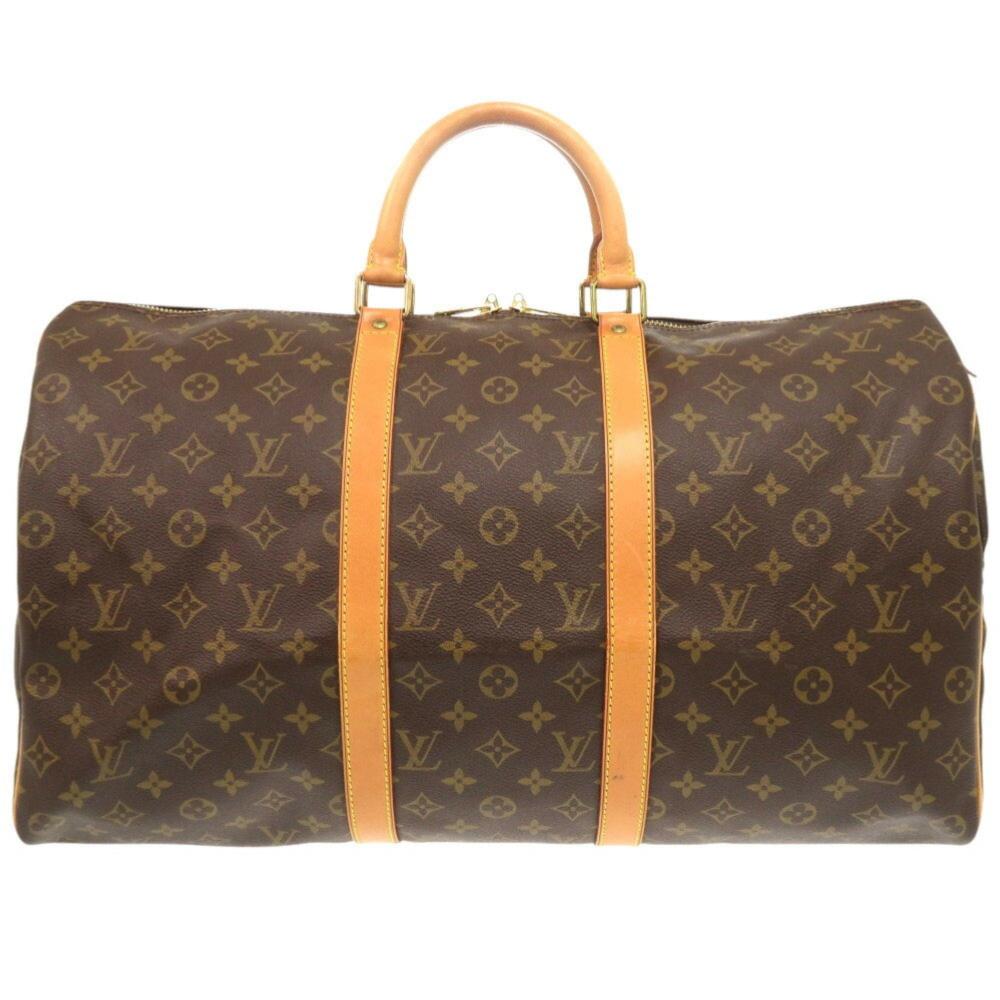 Brown Canvas Louis Vuitton Keepall