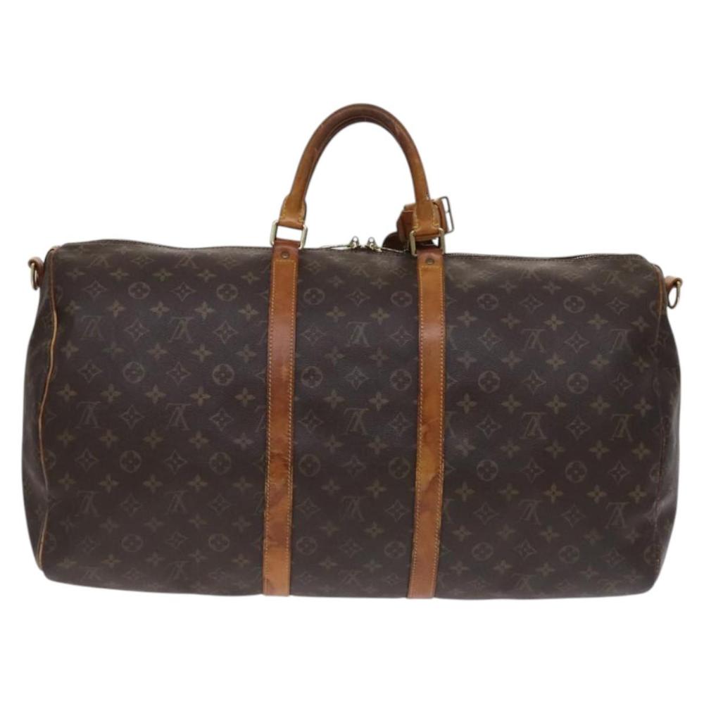 Brown Canvas Louis Vuitton Keepall