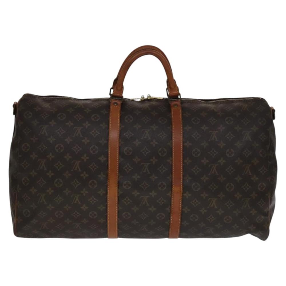 Brown Canvas Louis Vuitton Keepall