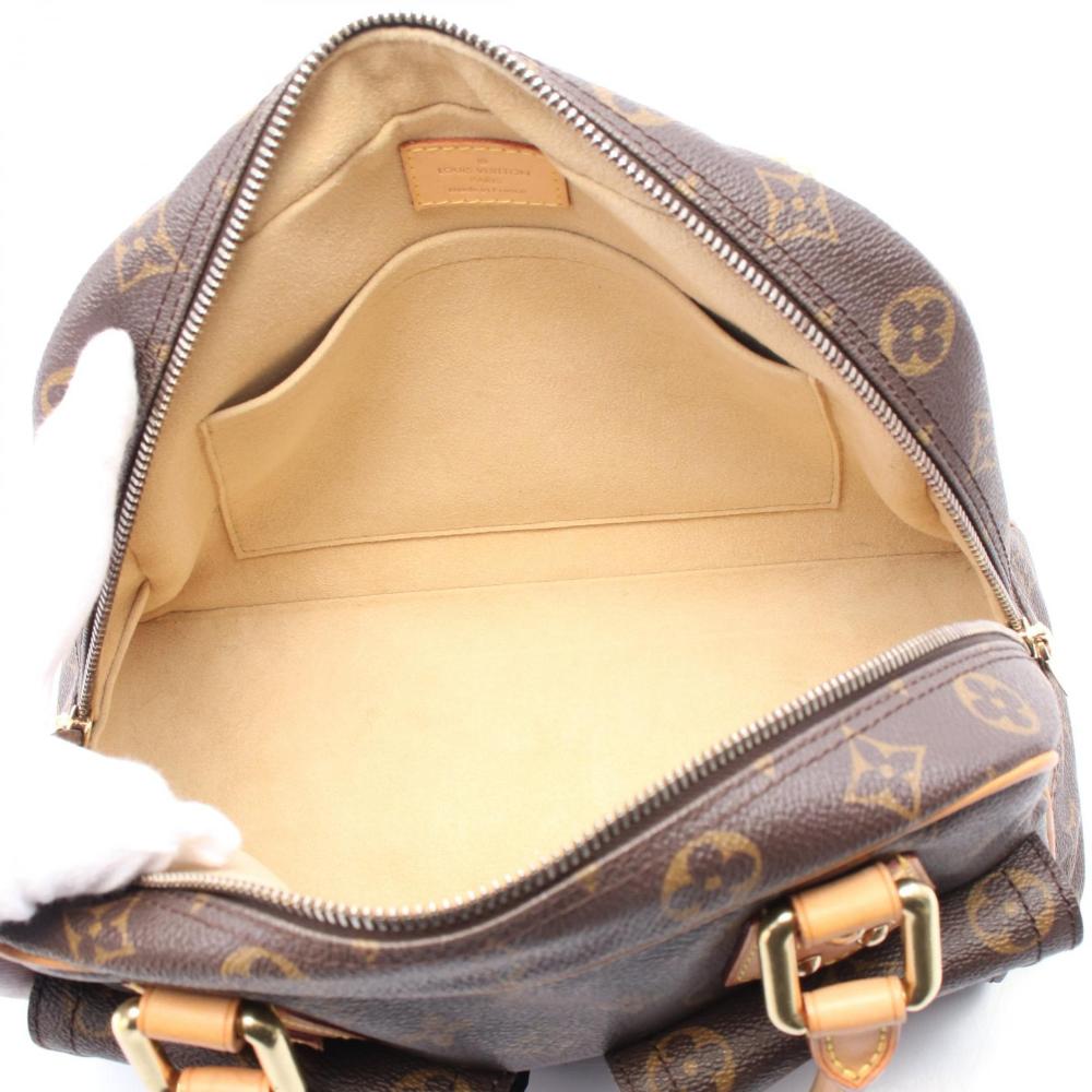 Brown Canvas Louis Vuitton Manhattan