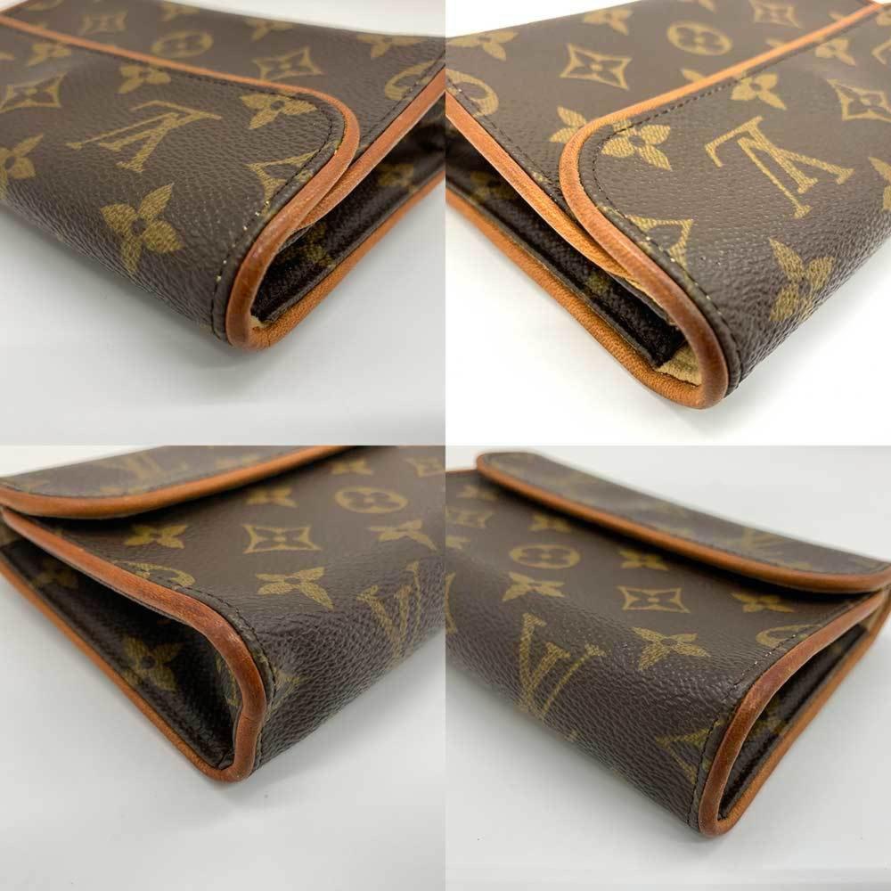 Brown Canvas Louis Vuitton Florentine Pochette
