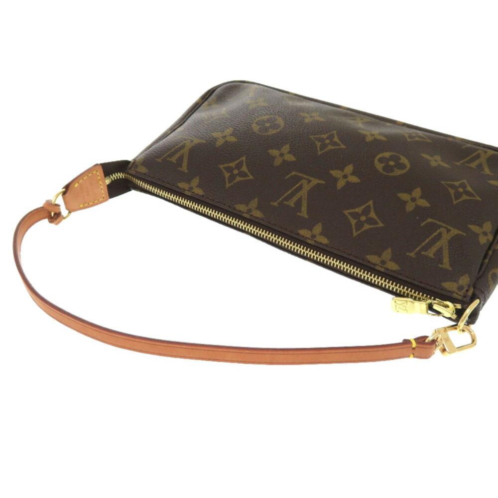 Brown Canvas Louis Vuitton Pochette Accessoires