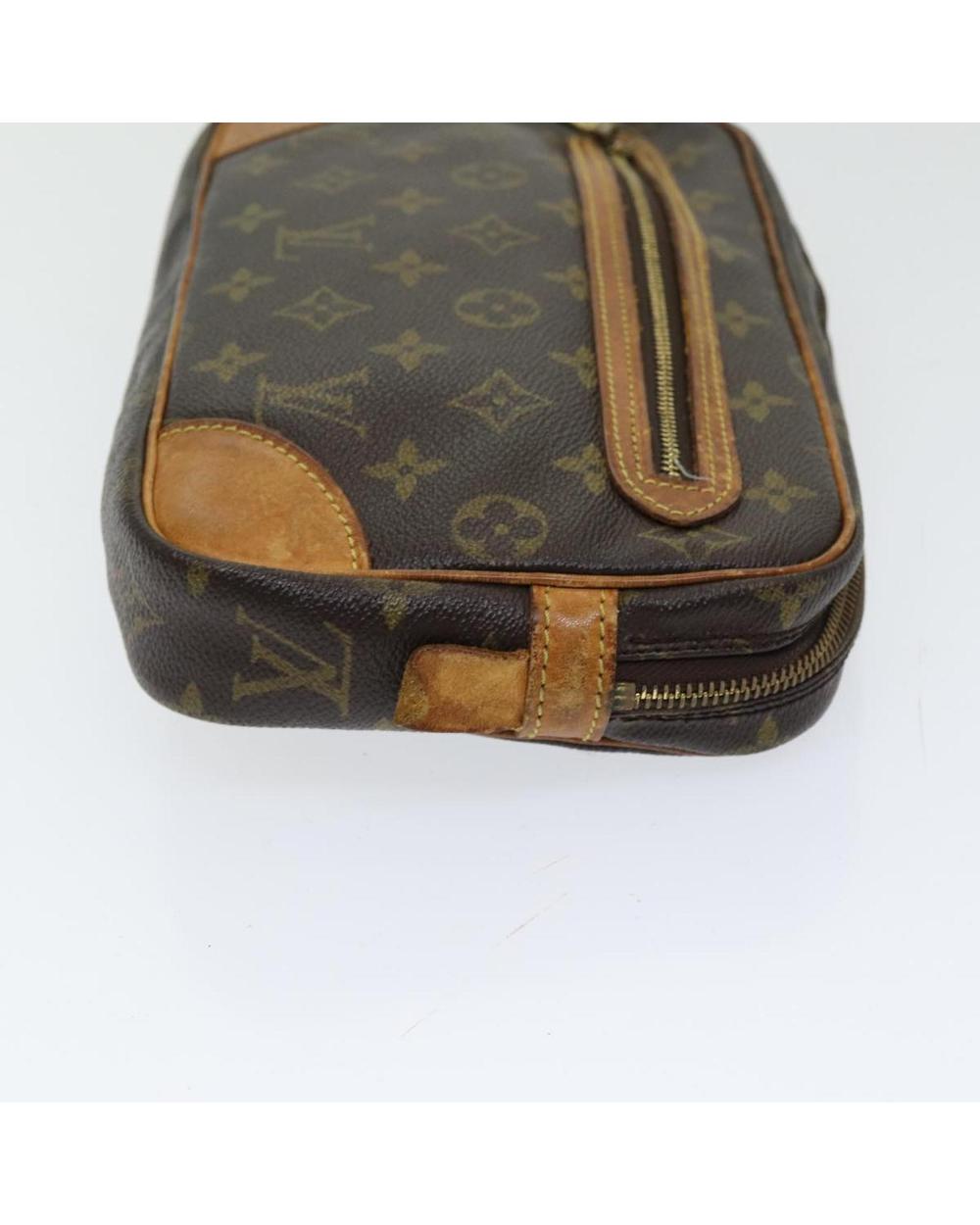 Brown Canvas Louis Vuitton Marly Dragonne