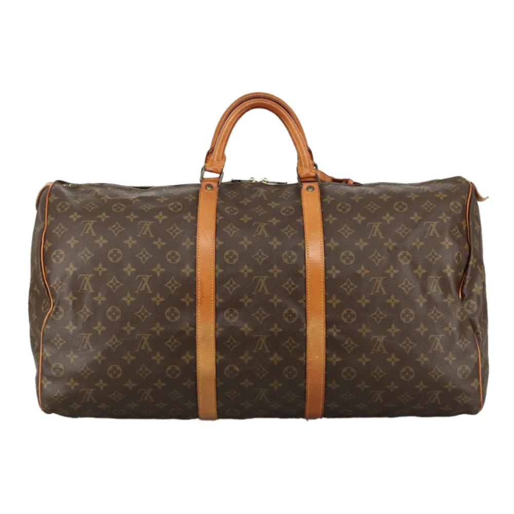 Brown Canvas Louis Vuitton Keepall