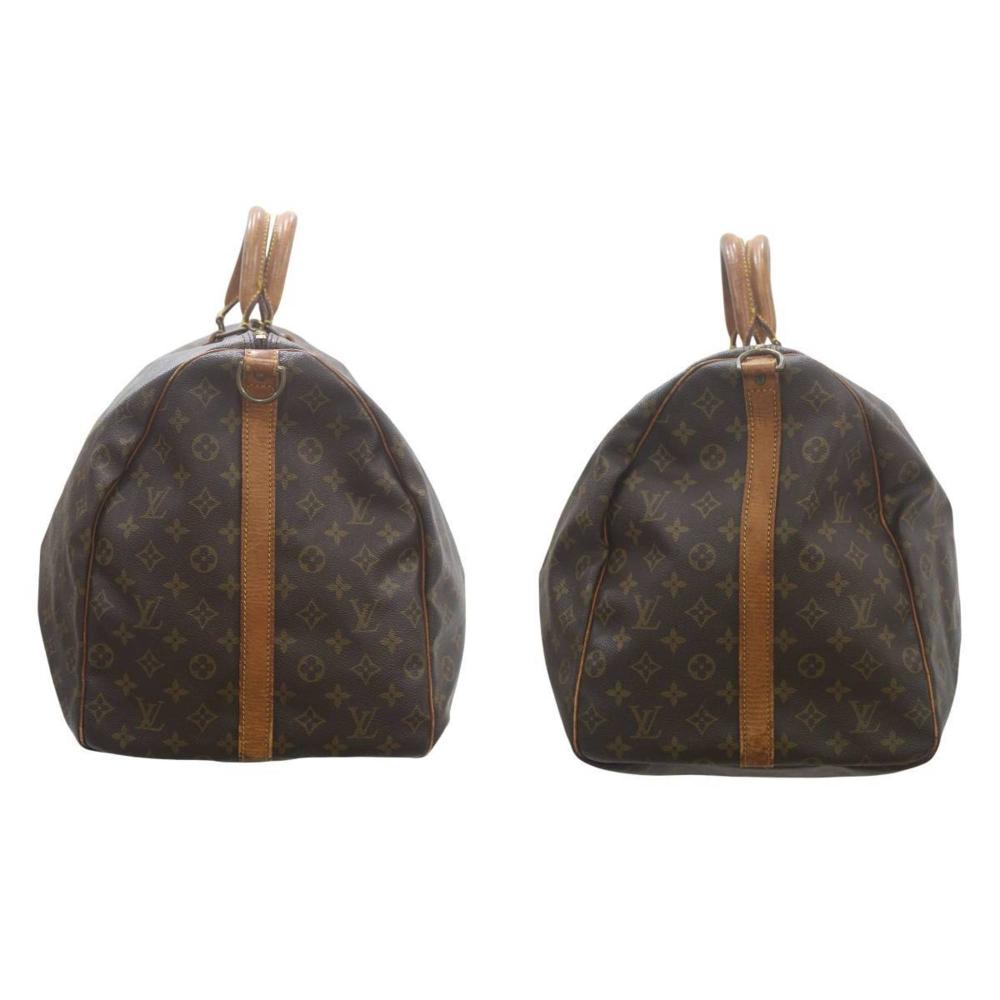 Brown Canvas Louis Vuitton Keepall