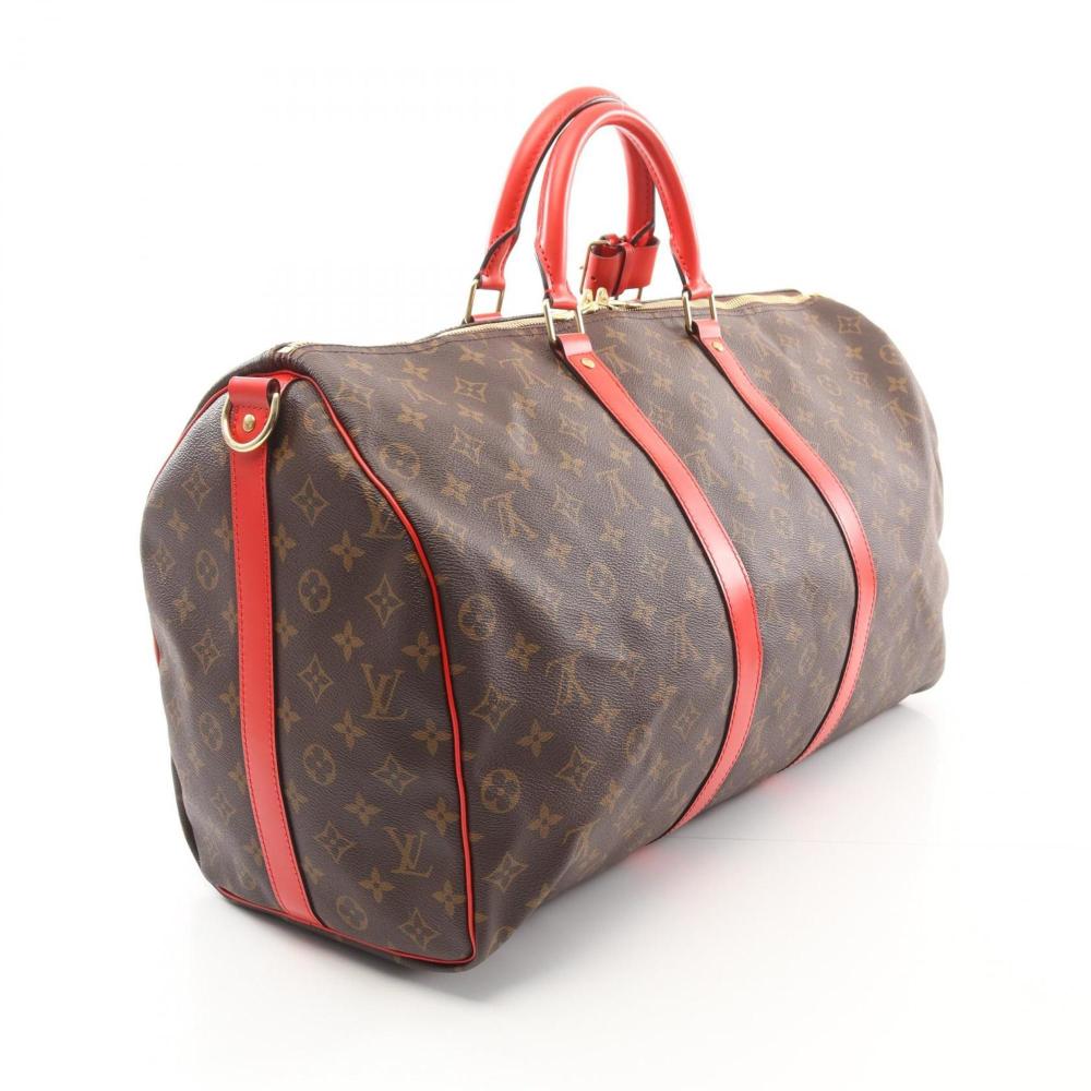 Brown Canvas Louis Vuitton Keepall