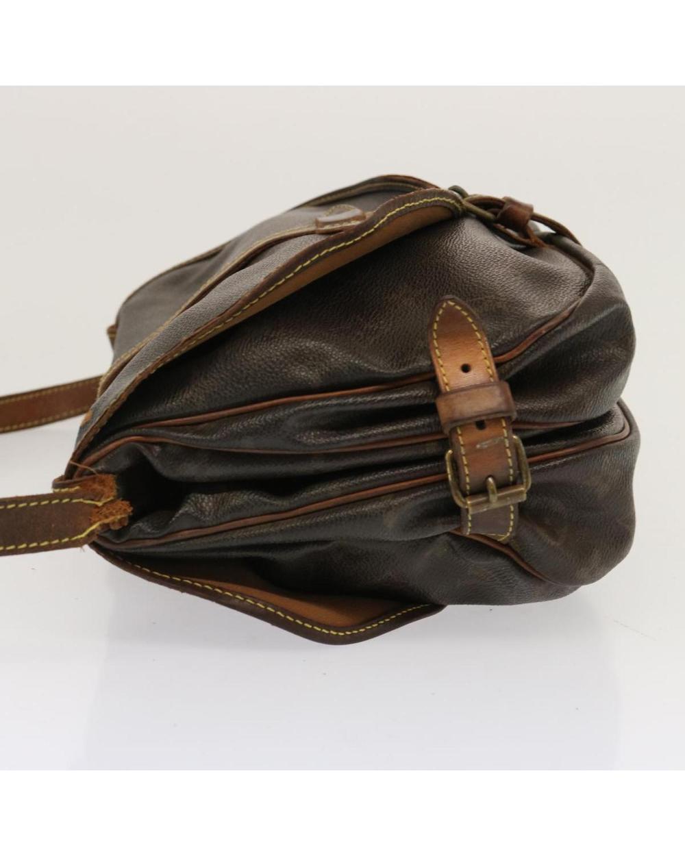 Brown Canvas Louis Vuitton Saumur