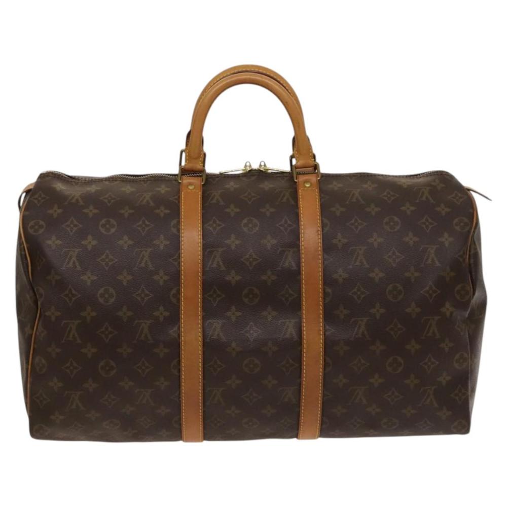 Brown Canvas Louis Vuitton Keepall