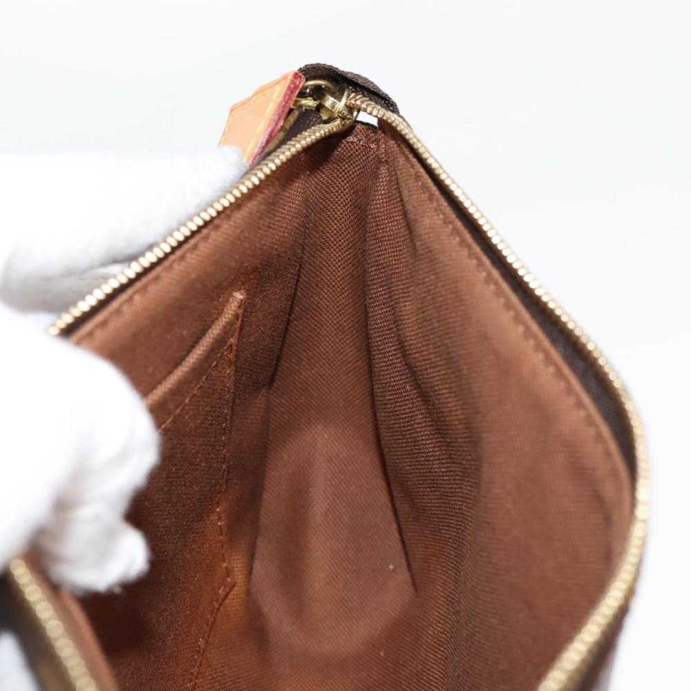 Brown Canvas Louis Vuitton Pochette Accessoires