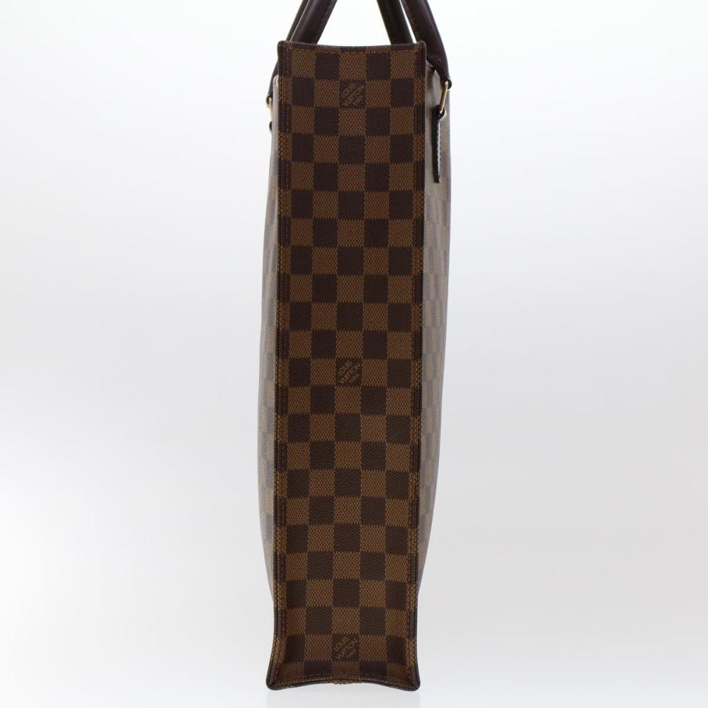Brown Canvas Louis Vuitton Sac Plat