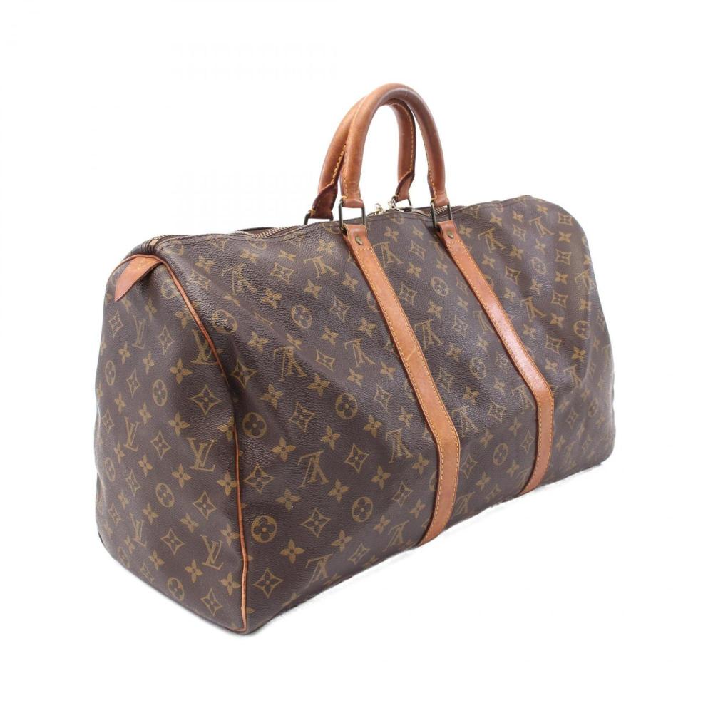 Brown Canvas Louis Vuitton Keepall