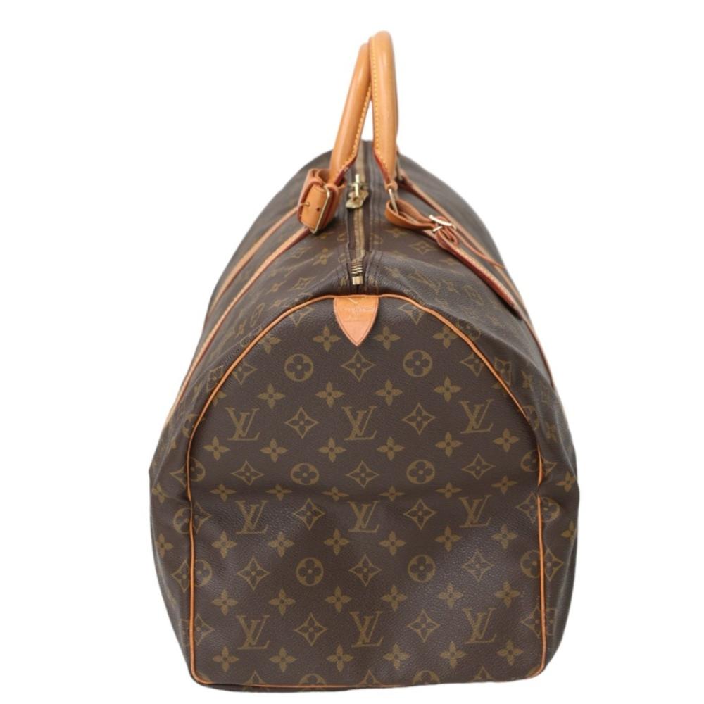 Brown Canvas Louis Vuitton Keepall