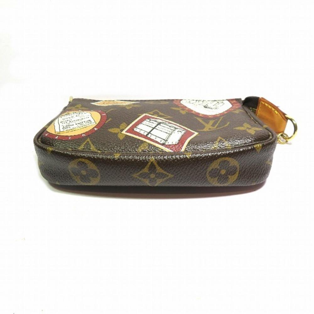 Brown Canvas Louis Vuitton Pochette Accessoires