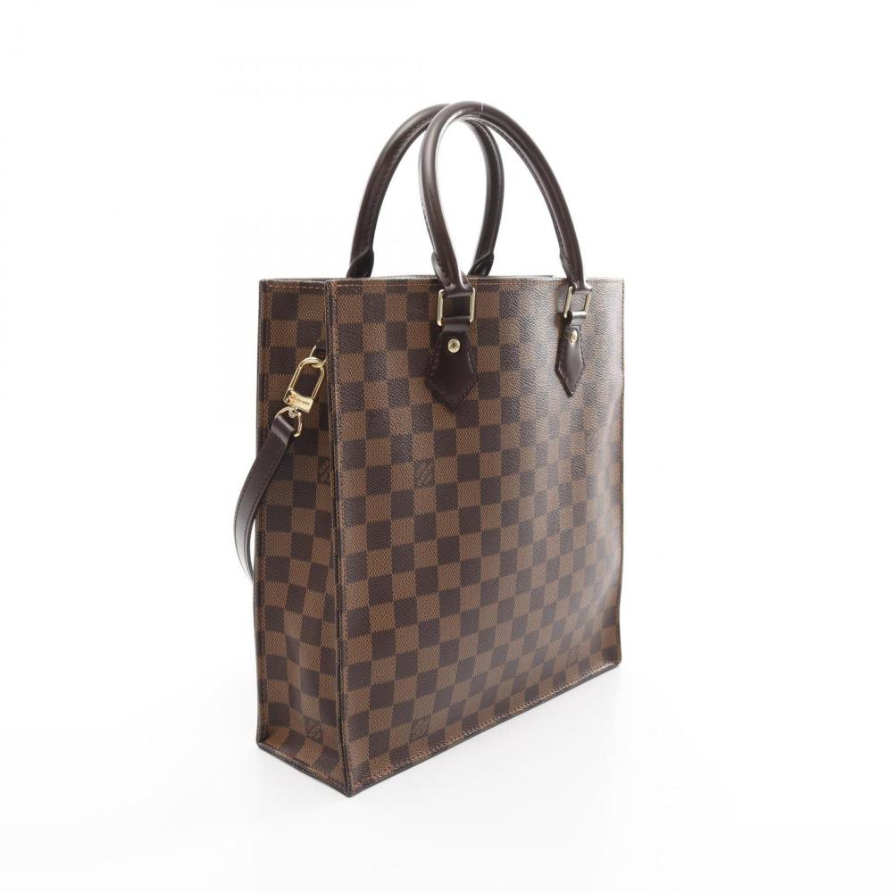 Brown Canvas Louis Vuitton Sac Plat