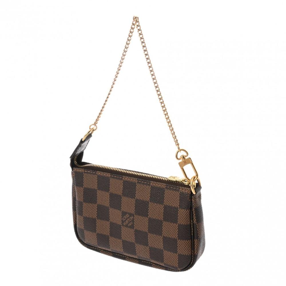 Brown Canvas Louis Vuitton Pochette Accessoires