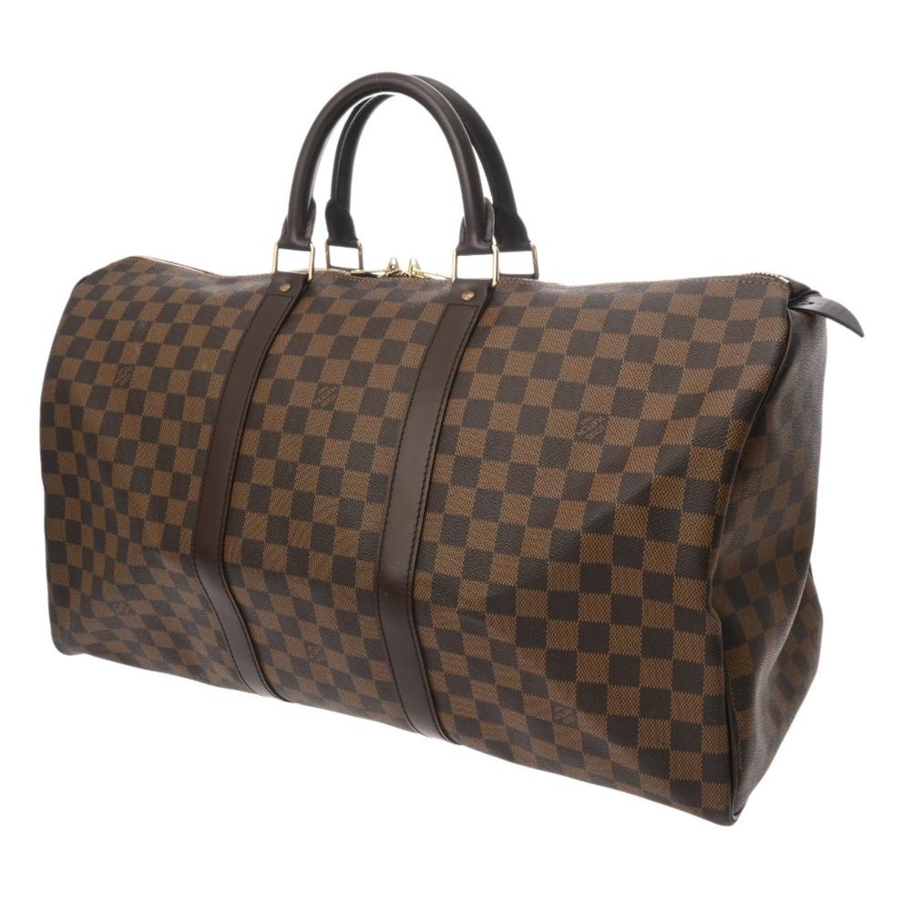Brown Canvas Louis Vuitton Keepall