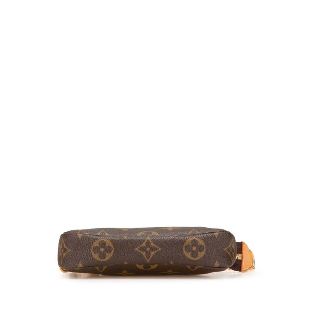 Brown Canvas Louis Vuitton Pochette Accessoires