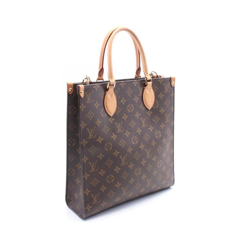 Brown Canvas Louis Vuitton Sac Plat