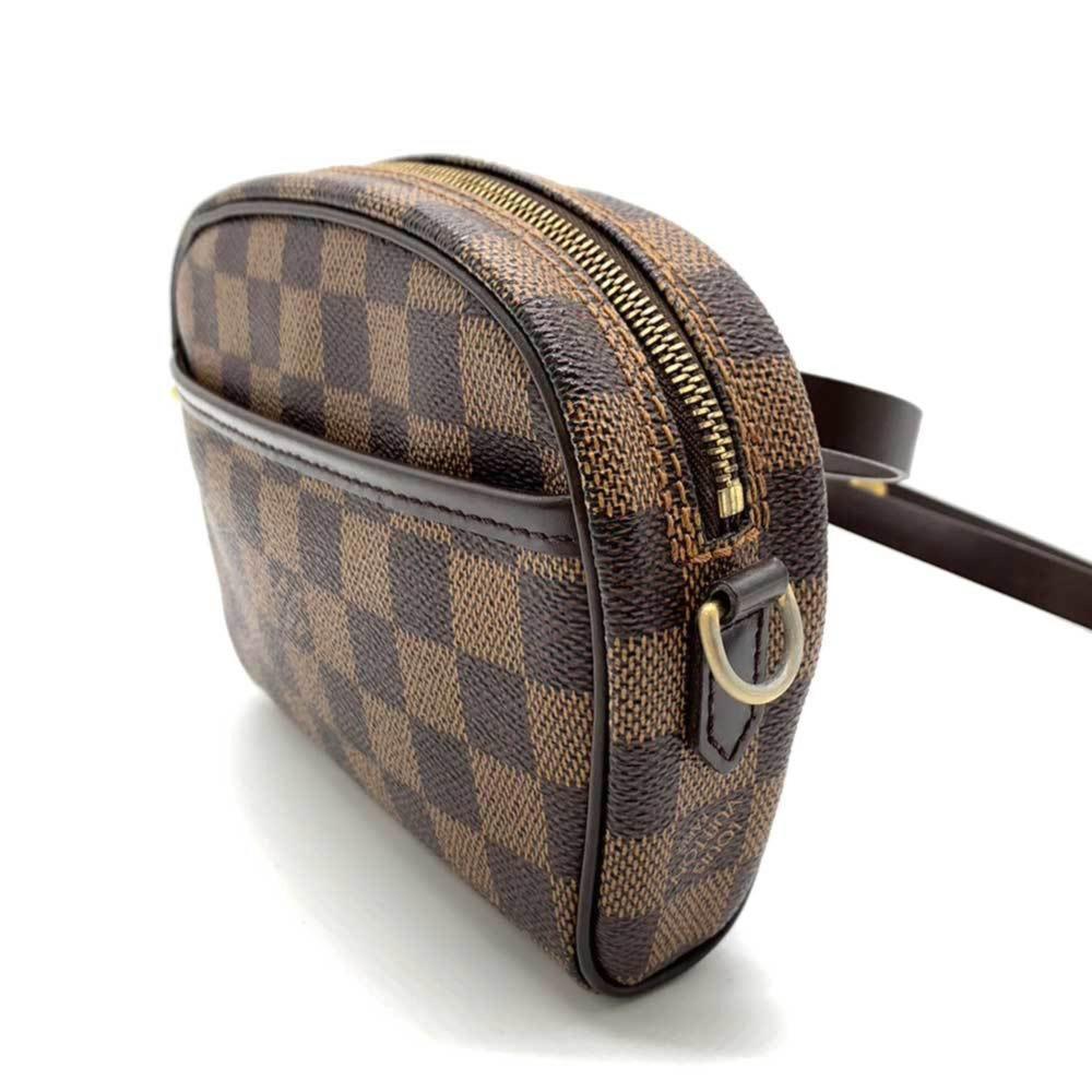 Brown Canvas Louis Vuitton Damier Ebene Ipanema