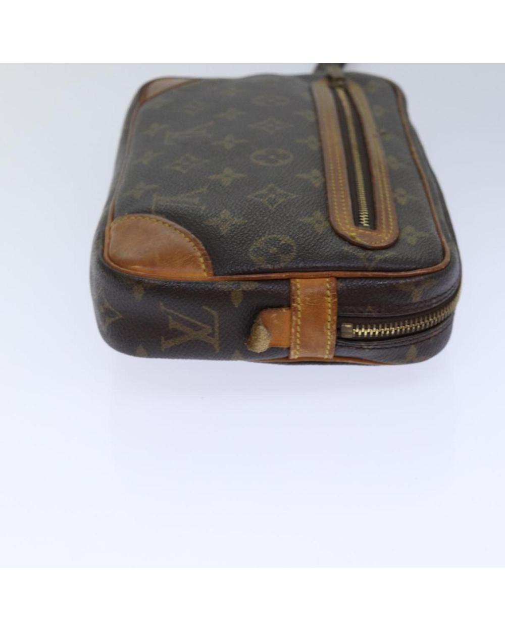 Brown Canvas Louis Vuitton Marly Dragonne