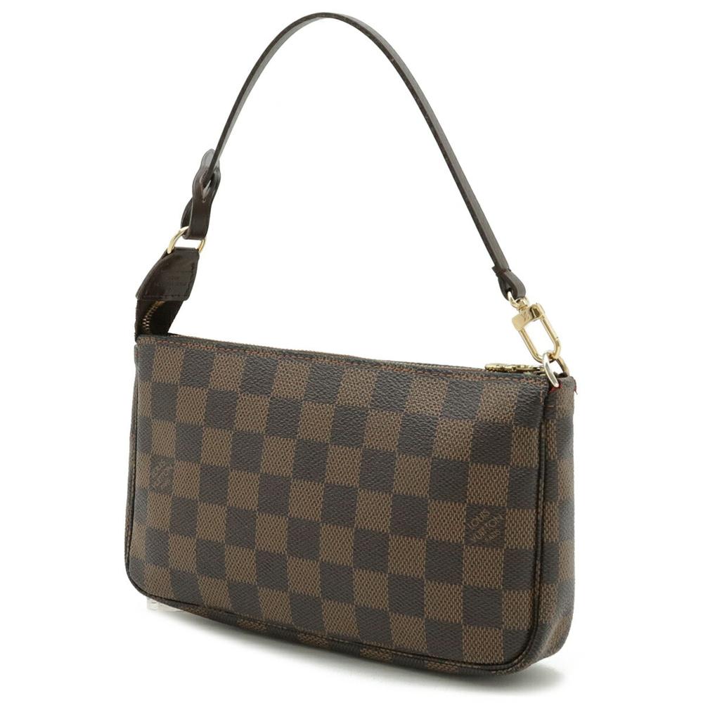 Brown Canvas Louis Vuitton Pochette Accessoires