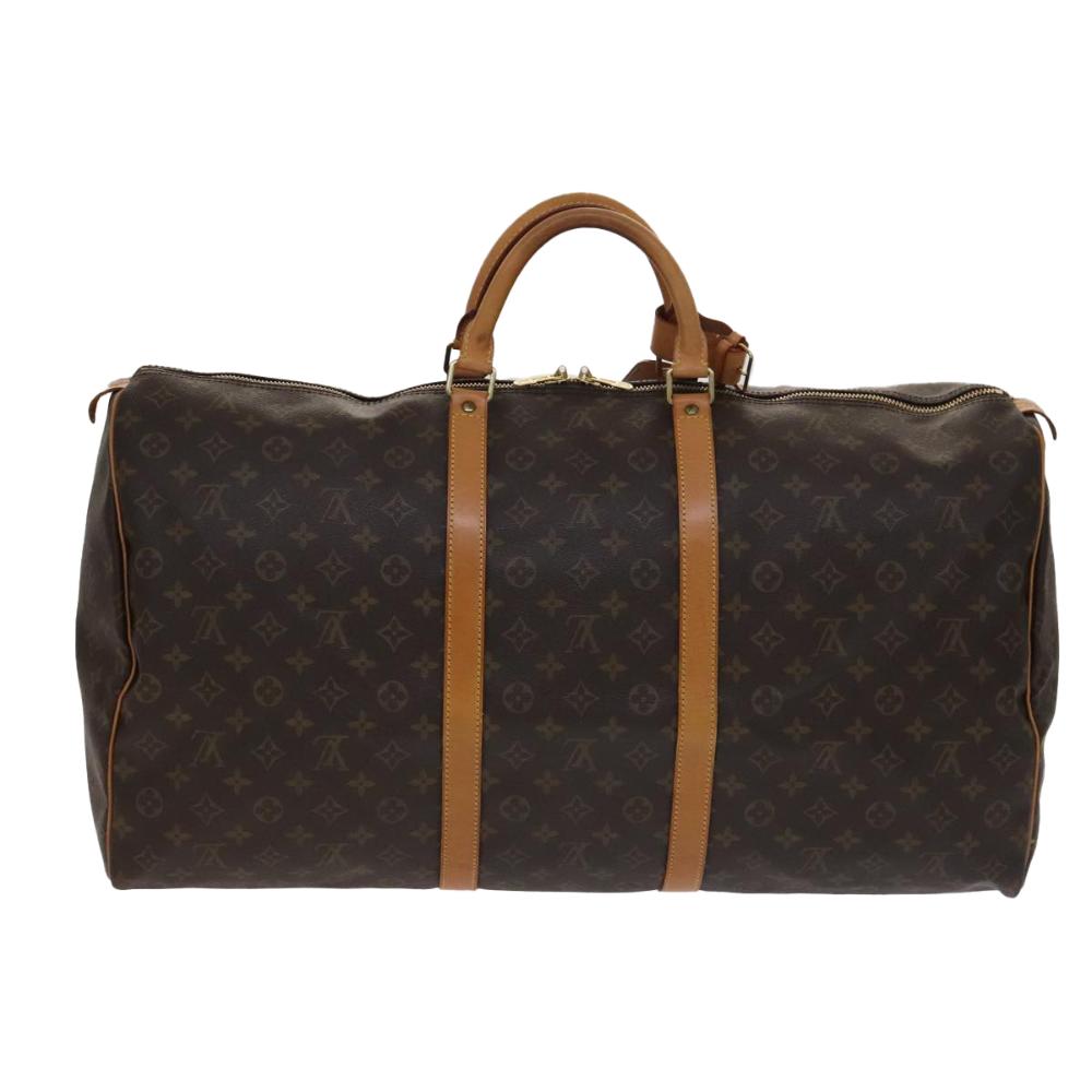 Brown Canvas Louis Vuitton Keepall