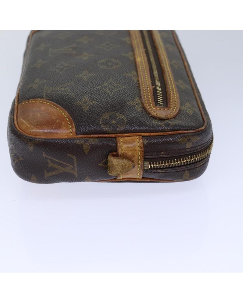 Brown Canvas Louis Vuitton Marly Dragonne