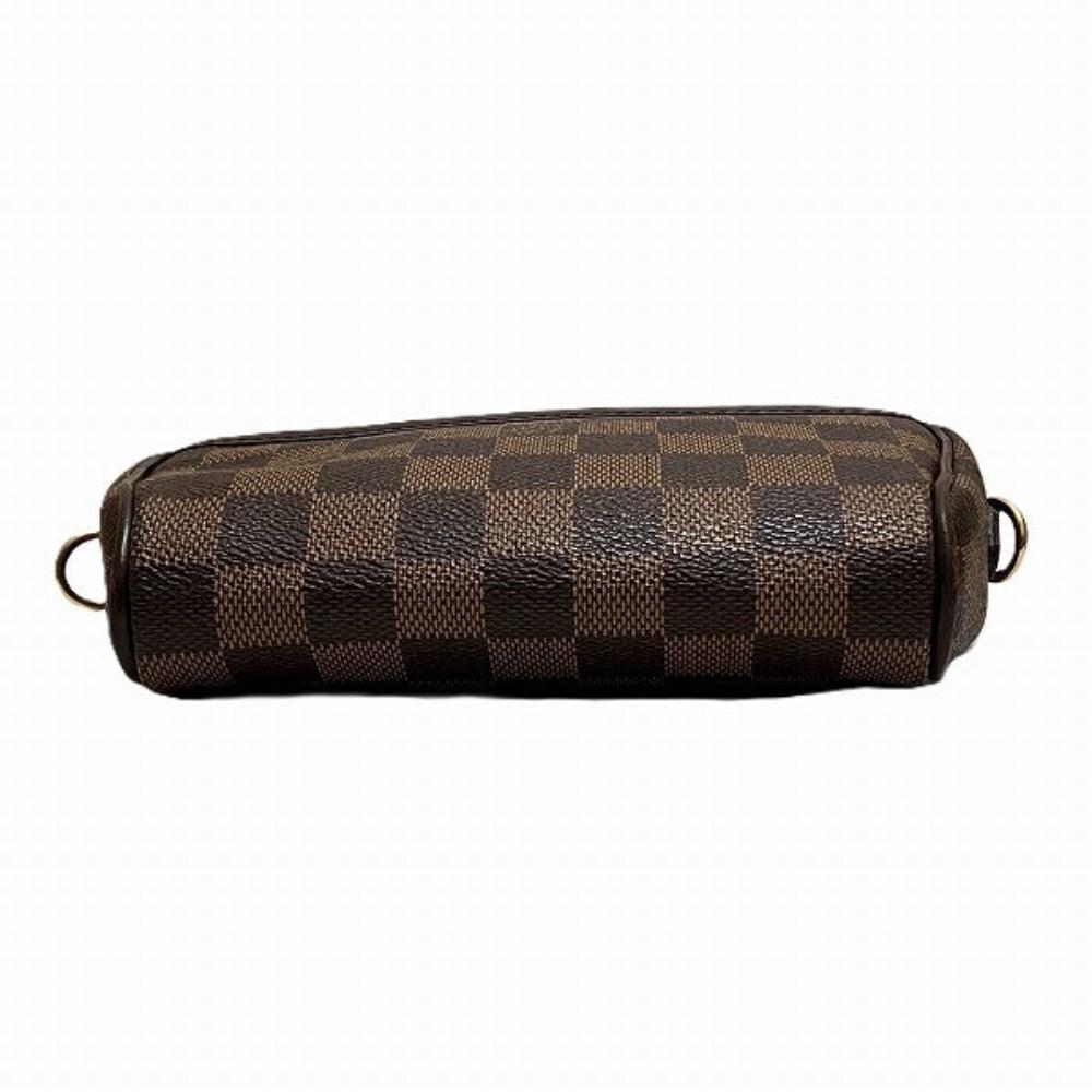 Brown Canvas Louis Vuitton Damier Ebene Ipanema